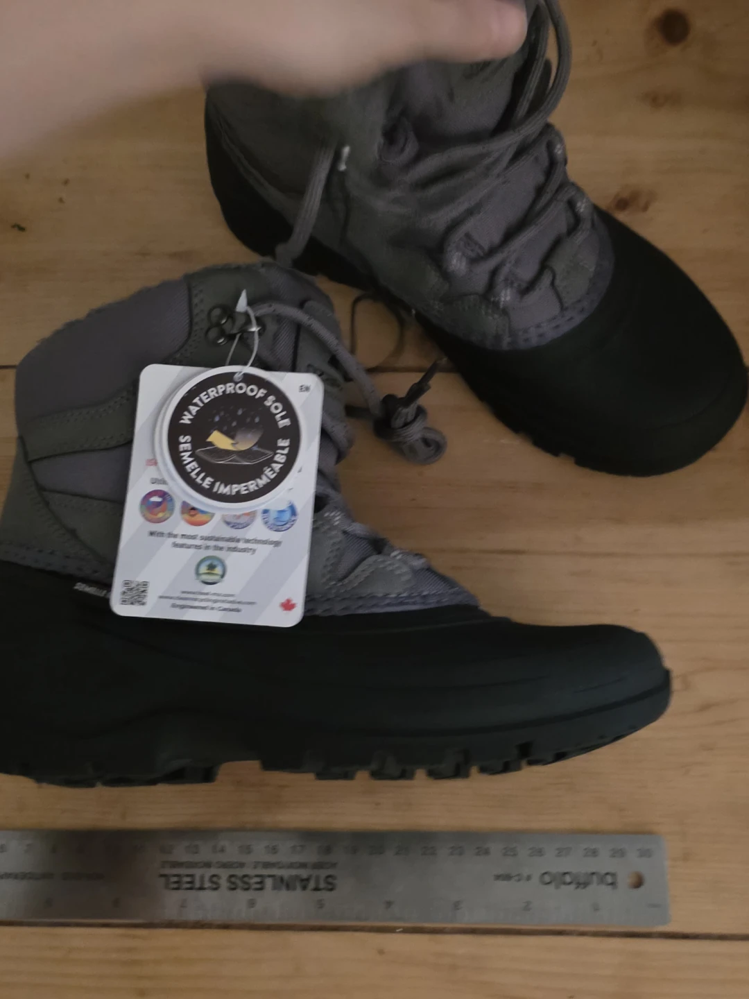 Ozark Trail Grey/Black Winter Boots