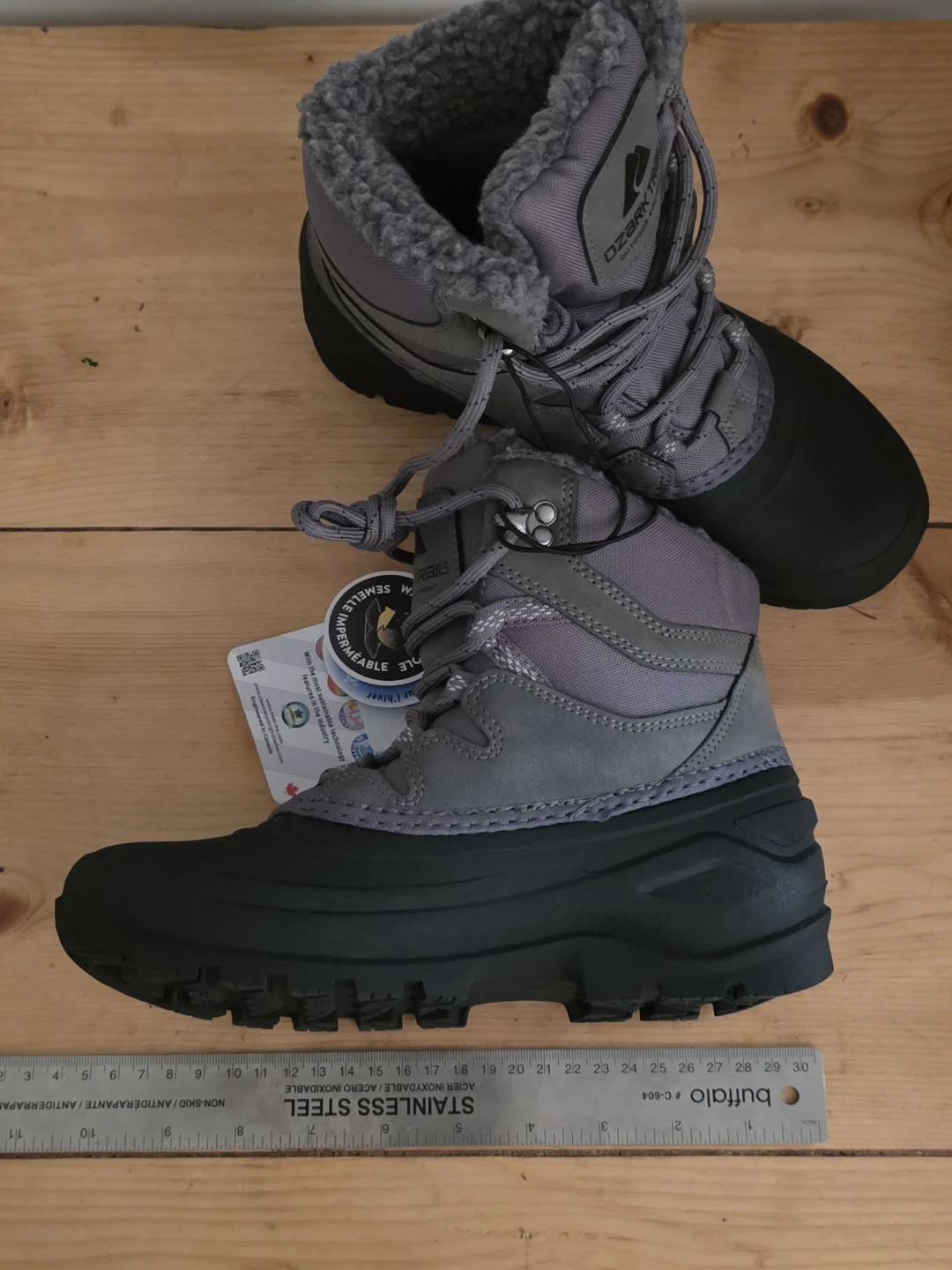 Ozark Trail Grey/Black Winter Boots - photo 3