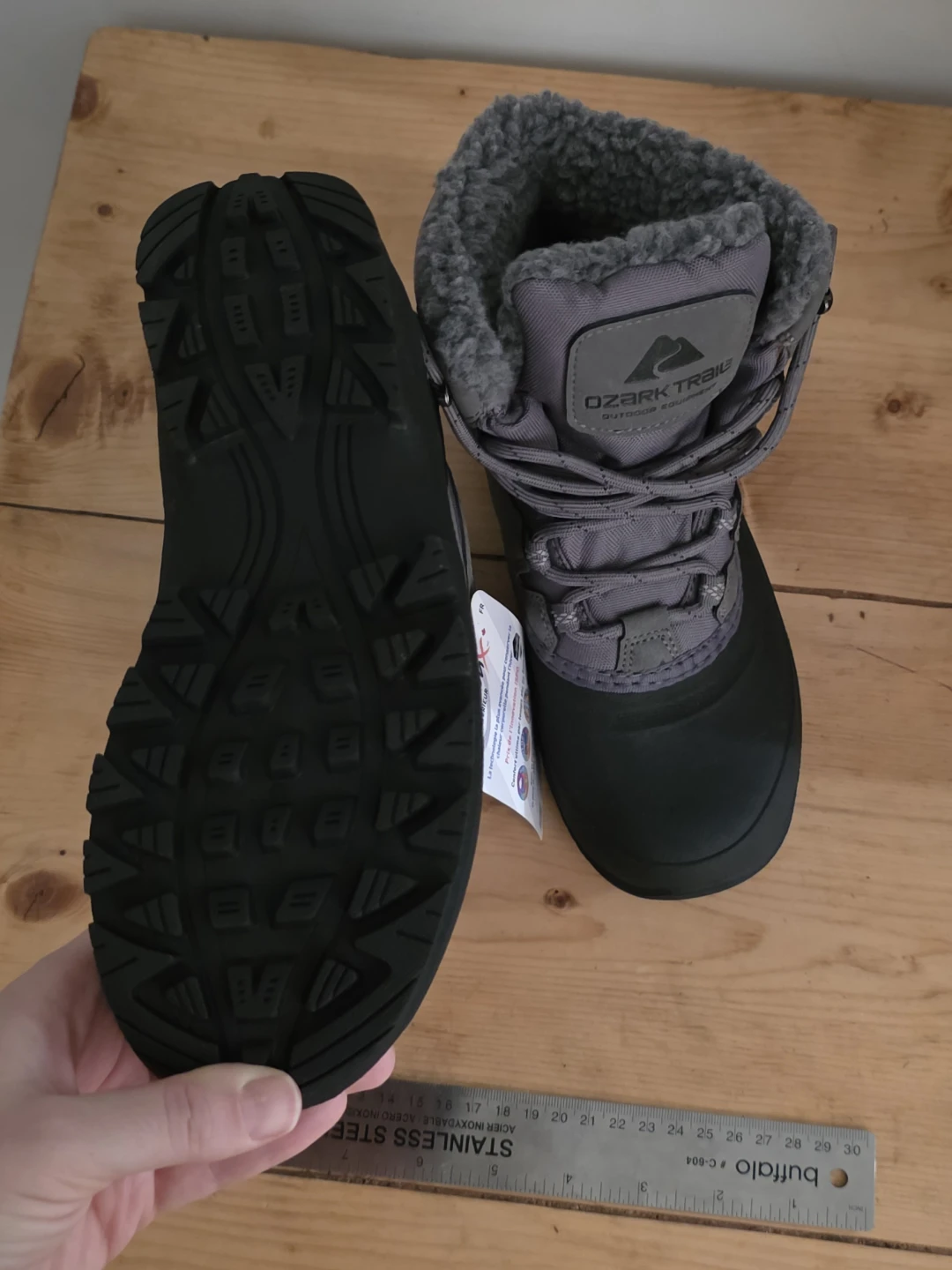 Ozark Trail Grey/Black Winter Boots - photo 4