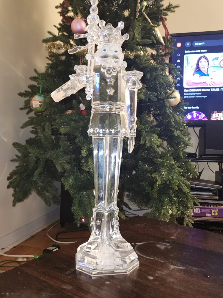Crystal Nutcracker Figurine-Sparkling Holiday magic