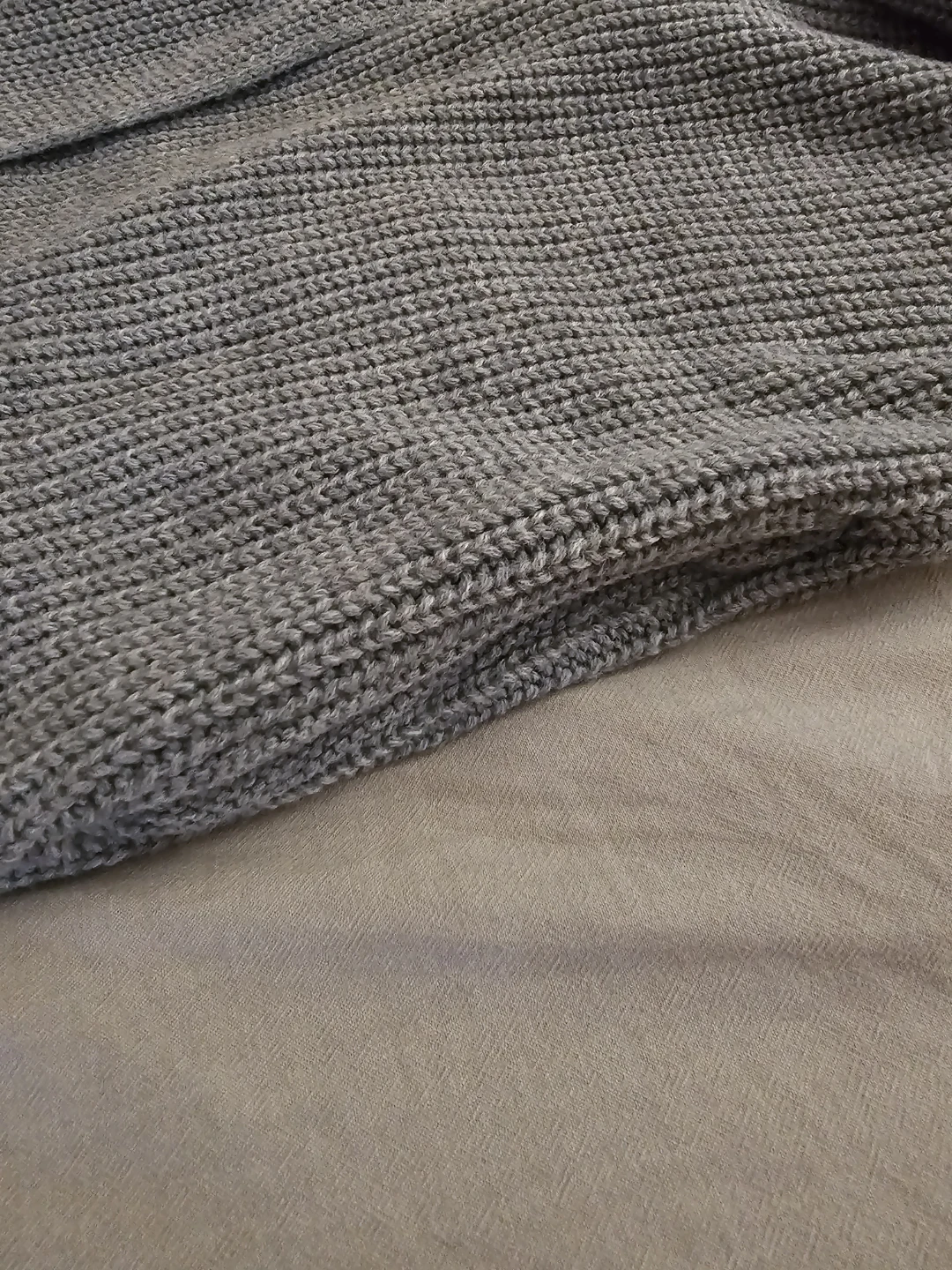Grey Knit Cardigan with pockets - photo 3