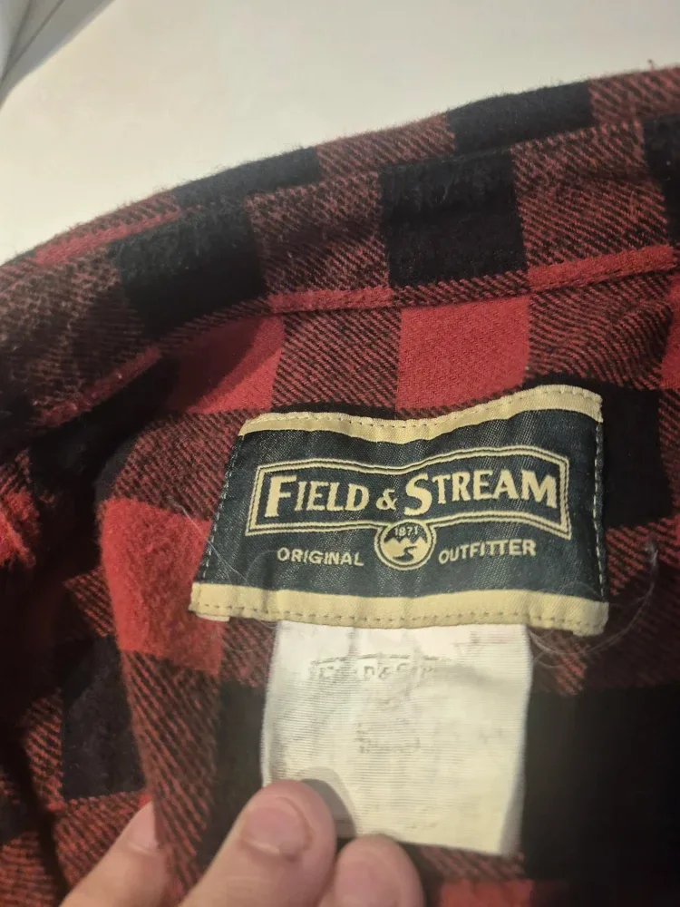 Field & Stream Red/Black Plaid Flannel Shirt image indicator(2)
