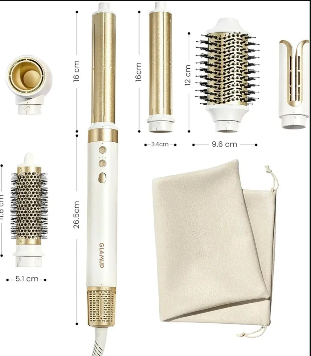 GLAMUP® Aircurler 6 in 1 Multi Aircurler Off White image indicator(2)
