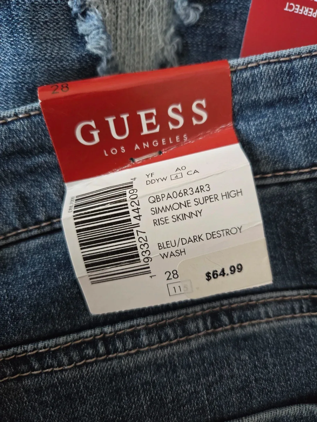 Guess Simone Super High Rise Skinny Jeans image indicator(2)