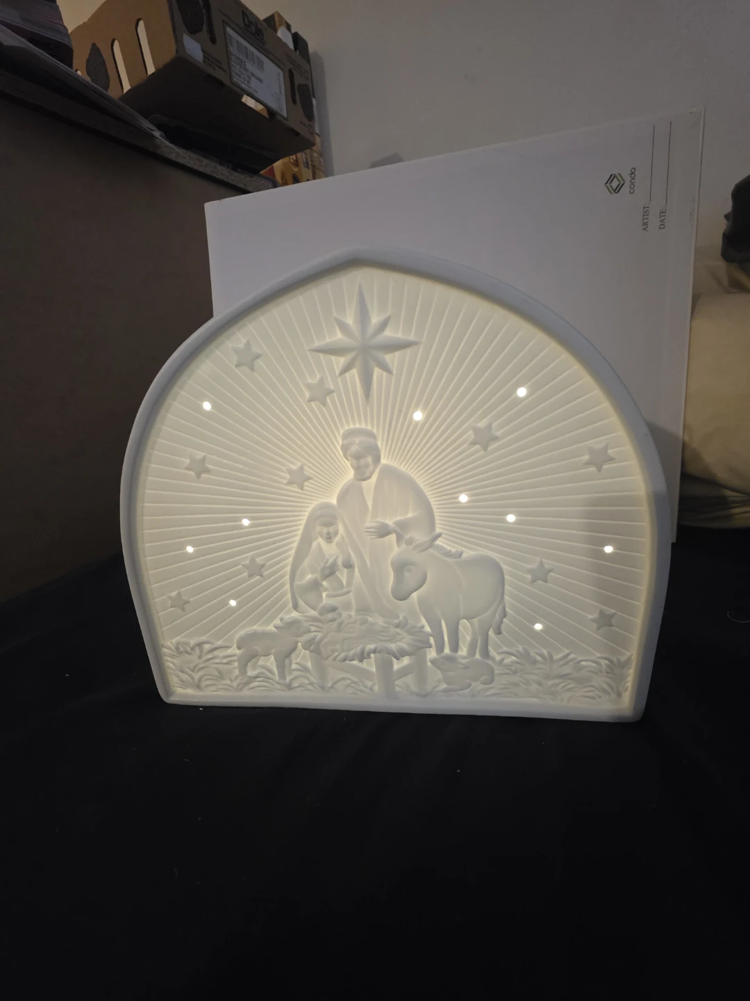 Belleek Living Nativity Crib Luminaire - photo 2