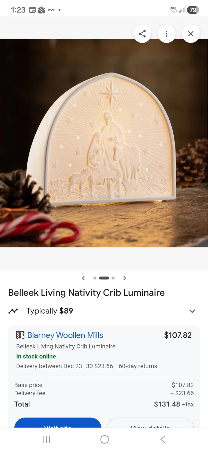 Belleek Living Nativity Crib Luminaire - photo 5