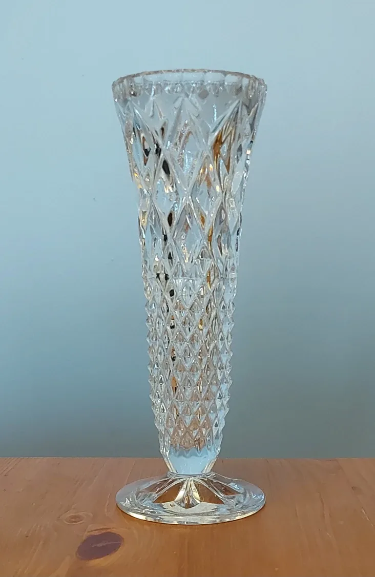 Crystal Glass Vase #cleanout