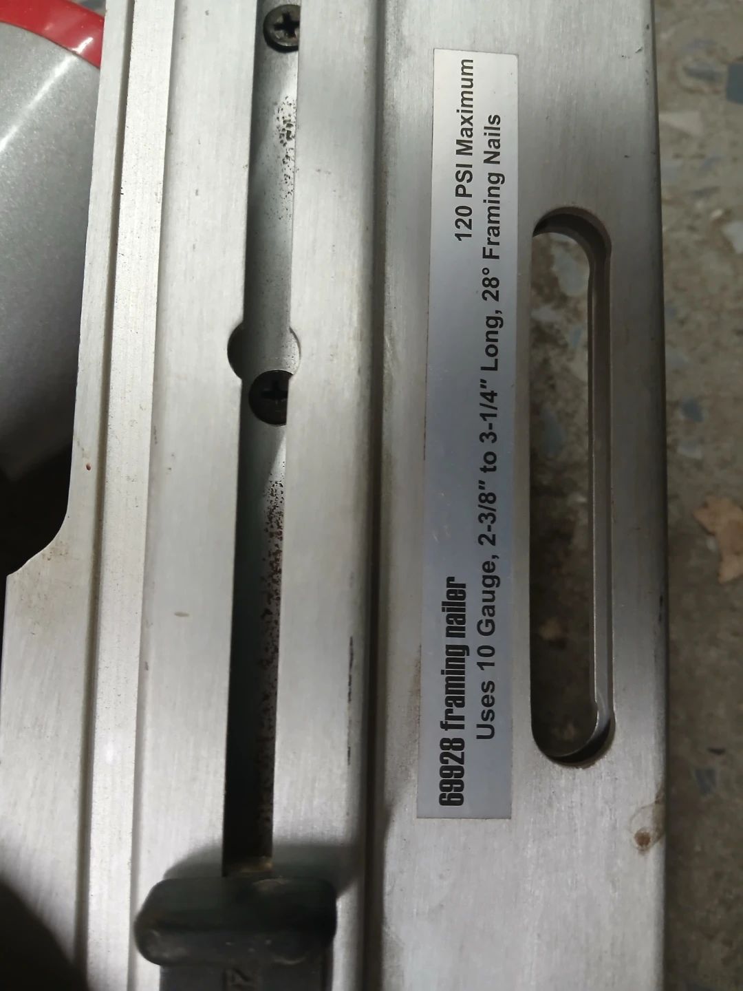 Central Pneumatic Framing Nailer - photo 3