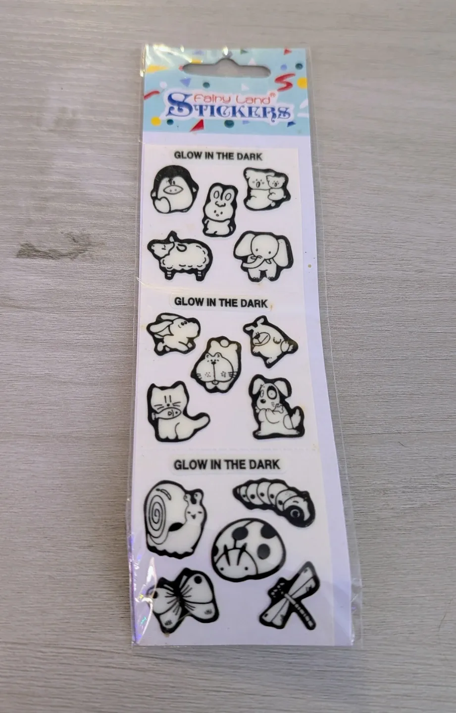 Brand New in Package Fairy Land Glow In The Dark Stickers