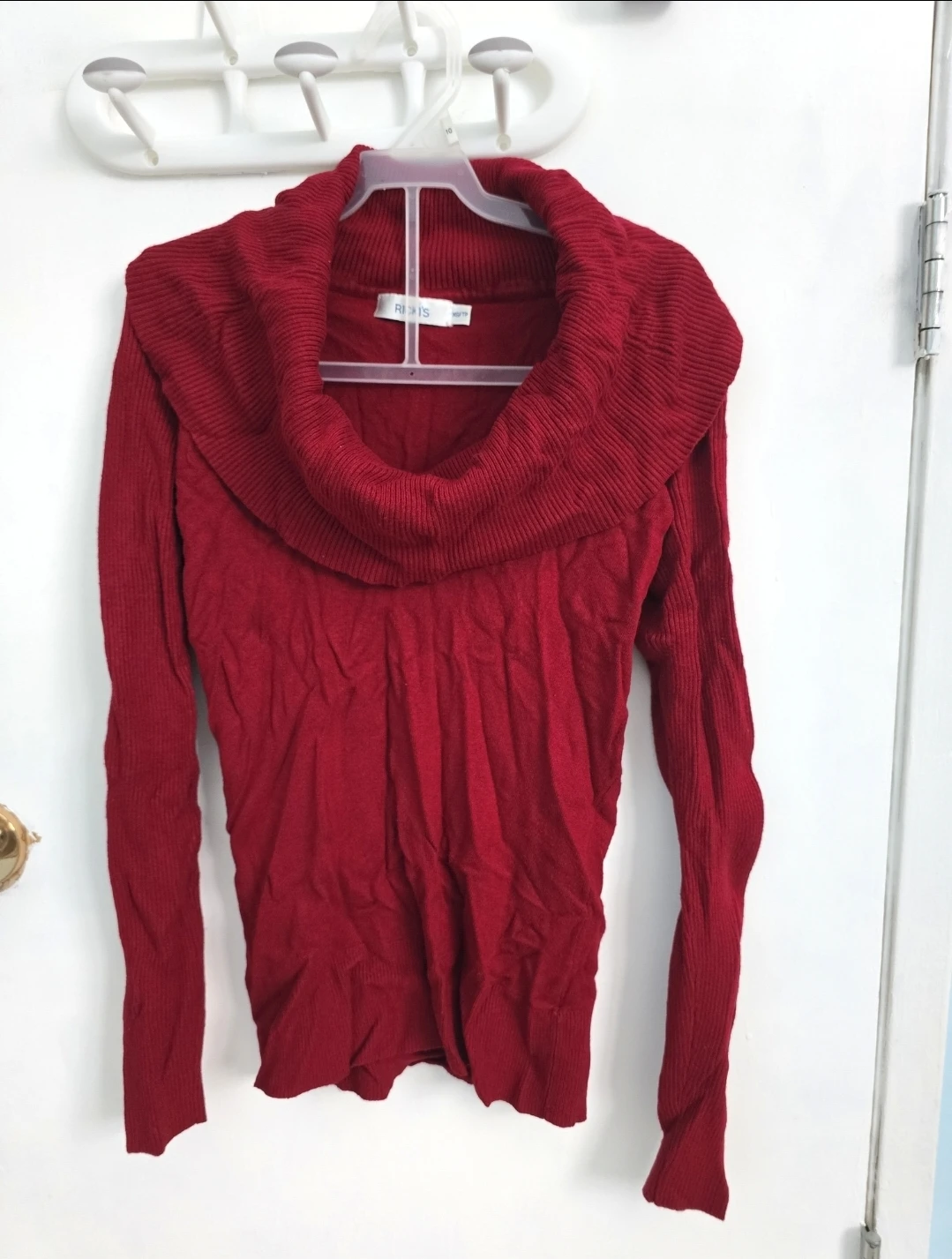 Like New Ricki's Stretchable Cowl Neck Knit Long Sleeve Slim Fit - photo 2