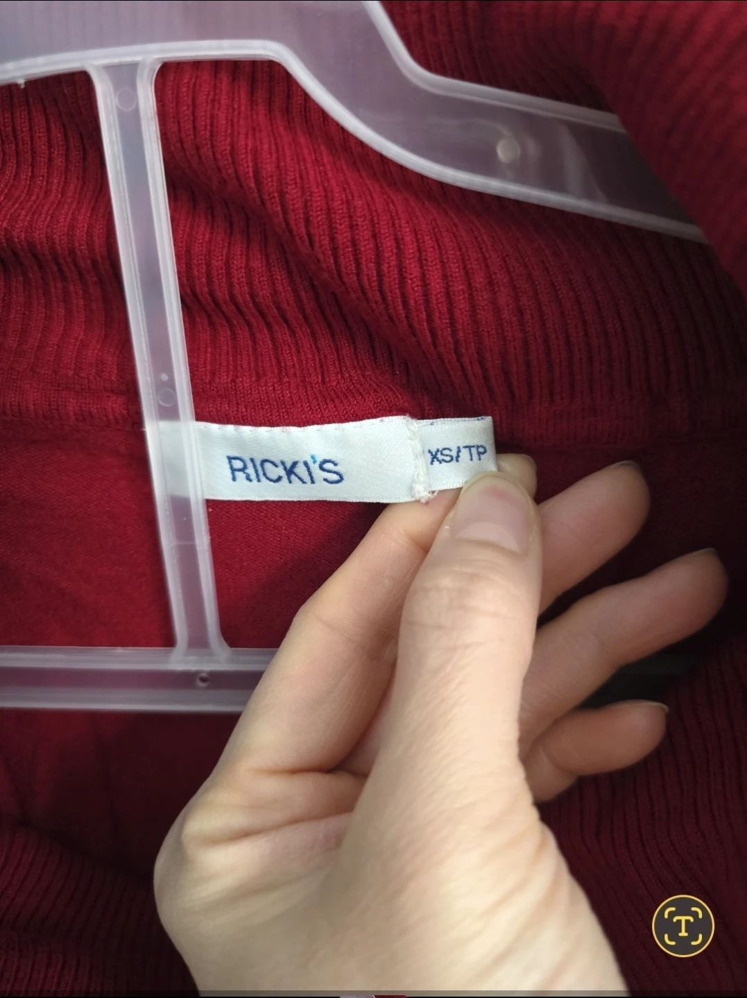 Like New Ricki's Stretchable Cowl Neck Knit Long Sleeve Slim Fit - photo 3