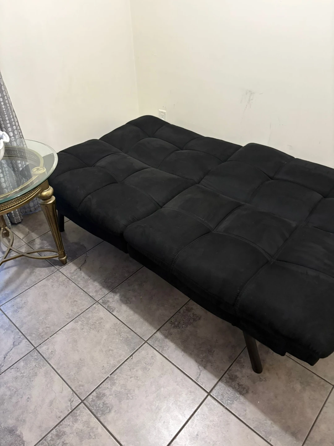 Black Futon Sofa Bed - photo 5