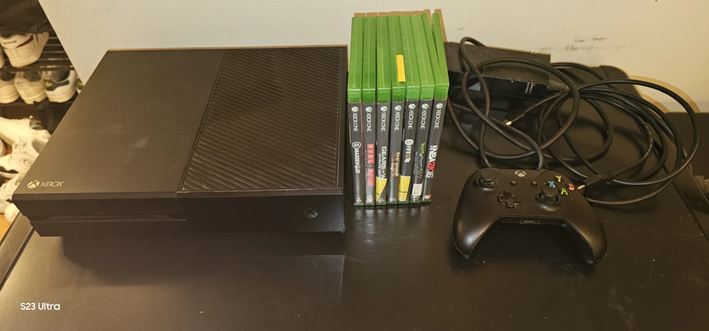 Xbox One with Games and Controller