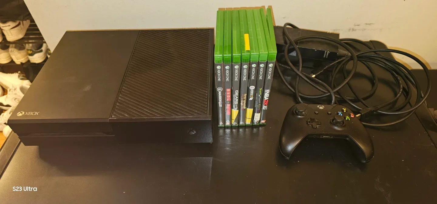 Xbox One with Games and Controller
