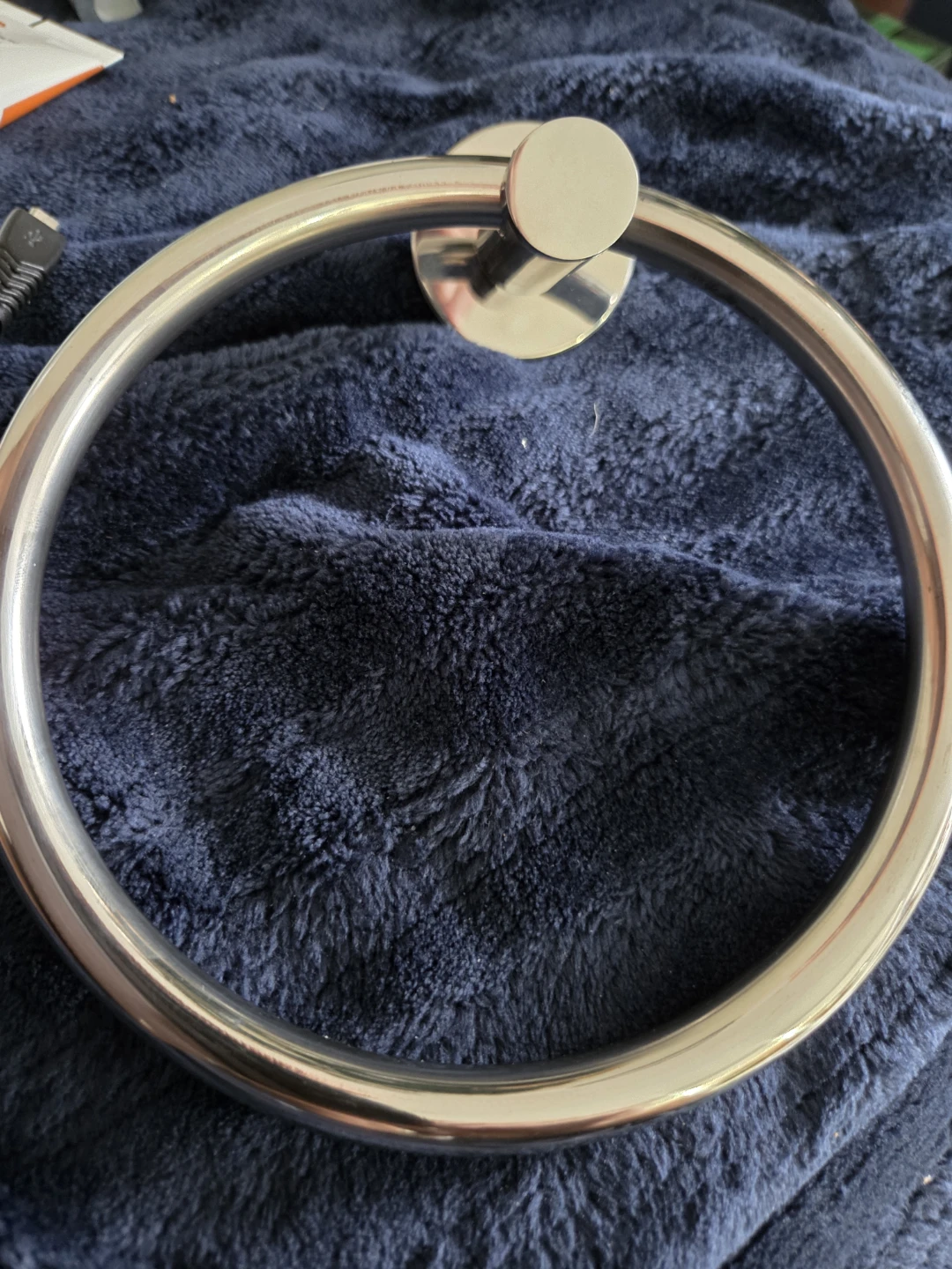 SetSail Towel Holder for Bathroom Wall Silver Towel Ring - photo 2