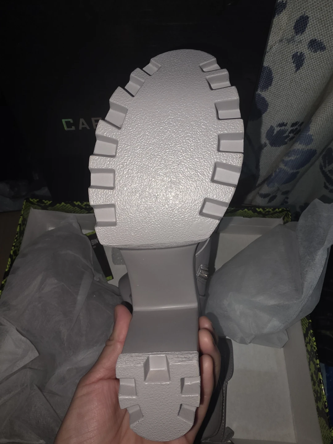 Cape Robbin Monik Grey Platform Boots - Size 8 - photo 2