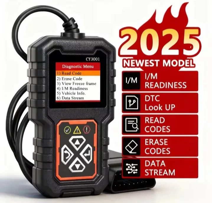 CY3001 Car OBD2 Scanner - Newest 2025 Model!