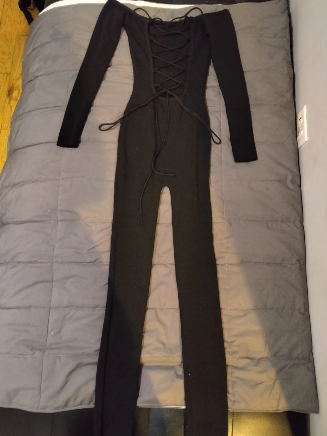 Black Long Sleeve Jumpsuit - photo 2
