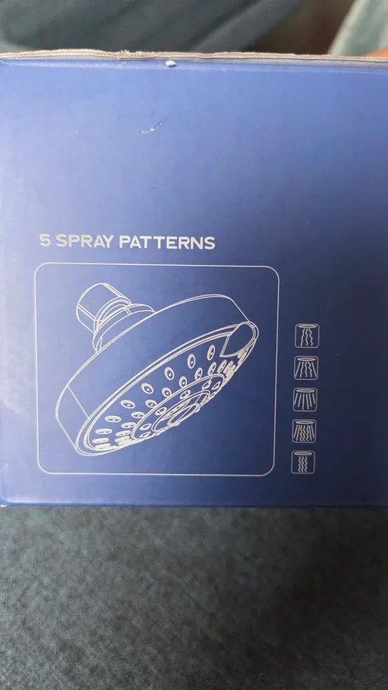 HOPOPRO 5 Spray Patterns Shower Head - Chrome image indicator(5)