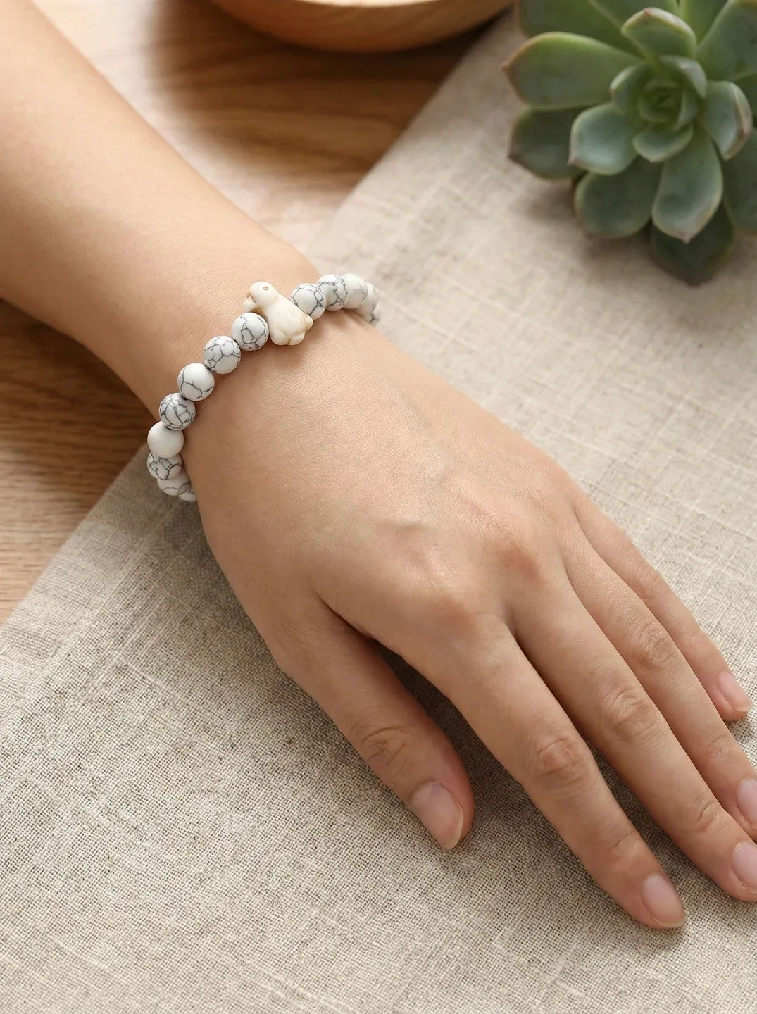 New Beaded Bracelet with Duck Charm