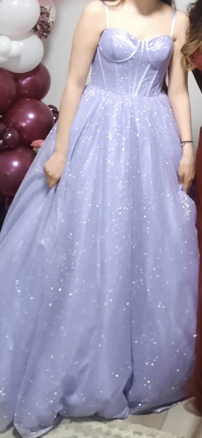Purple Sparkly Ball Gown / prom/ princess gown