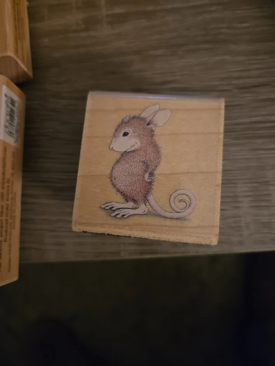 Wooden Mouse Stamp