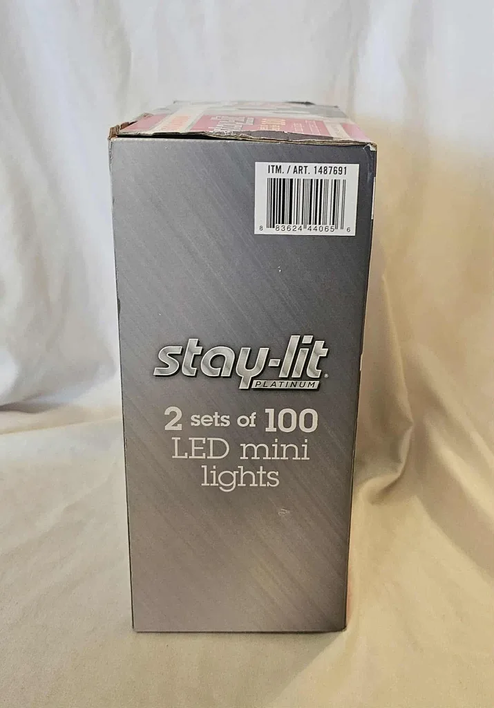 Pure White Sylvanna Stay-Lit Platinum LED Mini Lights image indicator(7)