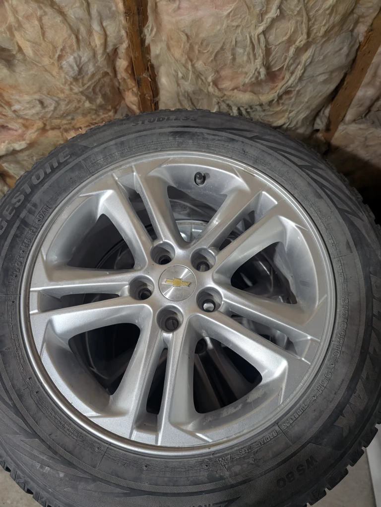 (4)-215/60R16 Winter Tires/Rims Off 2016 Chevrolet Cruze 5x105