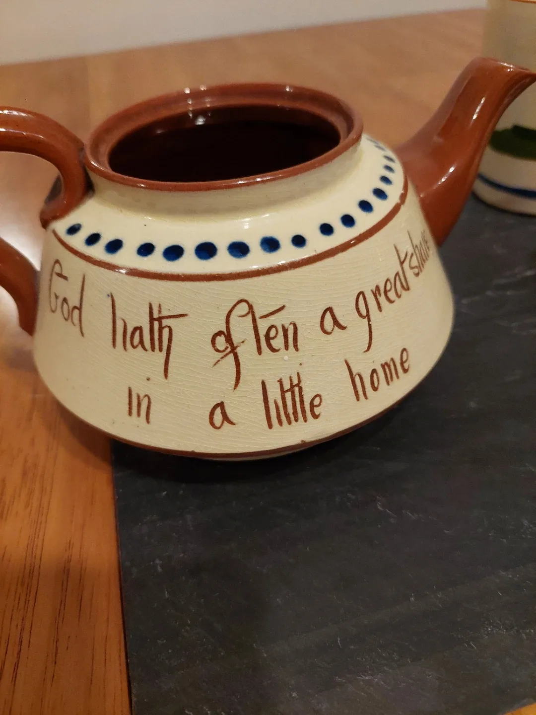 Watcombe Devon Mottoware Teapot image indicator(3)