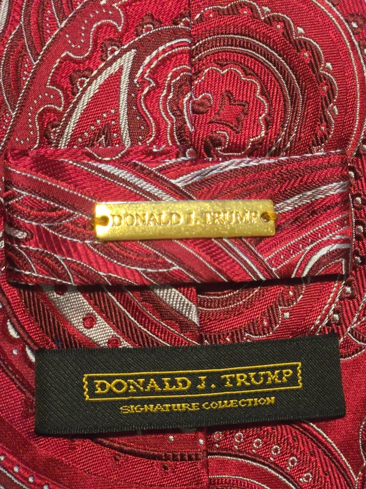 Donald J. Trump Signature Collection Red Paisley Tie