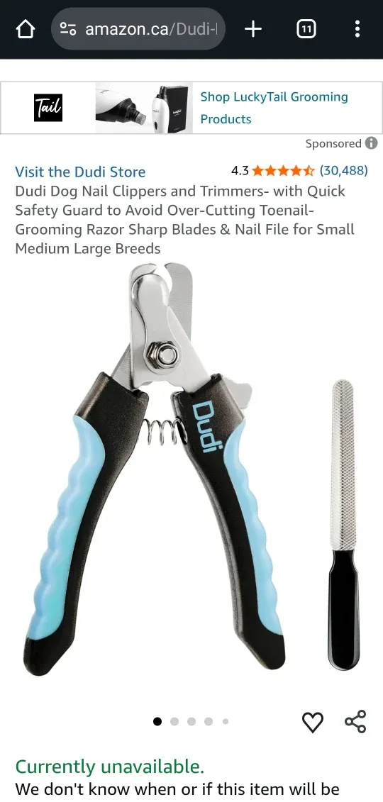 Dudi Dog Nail Clipper - Small/Medium