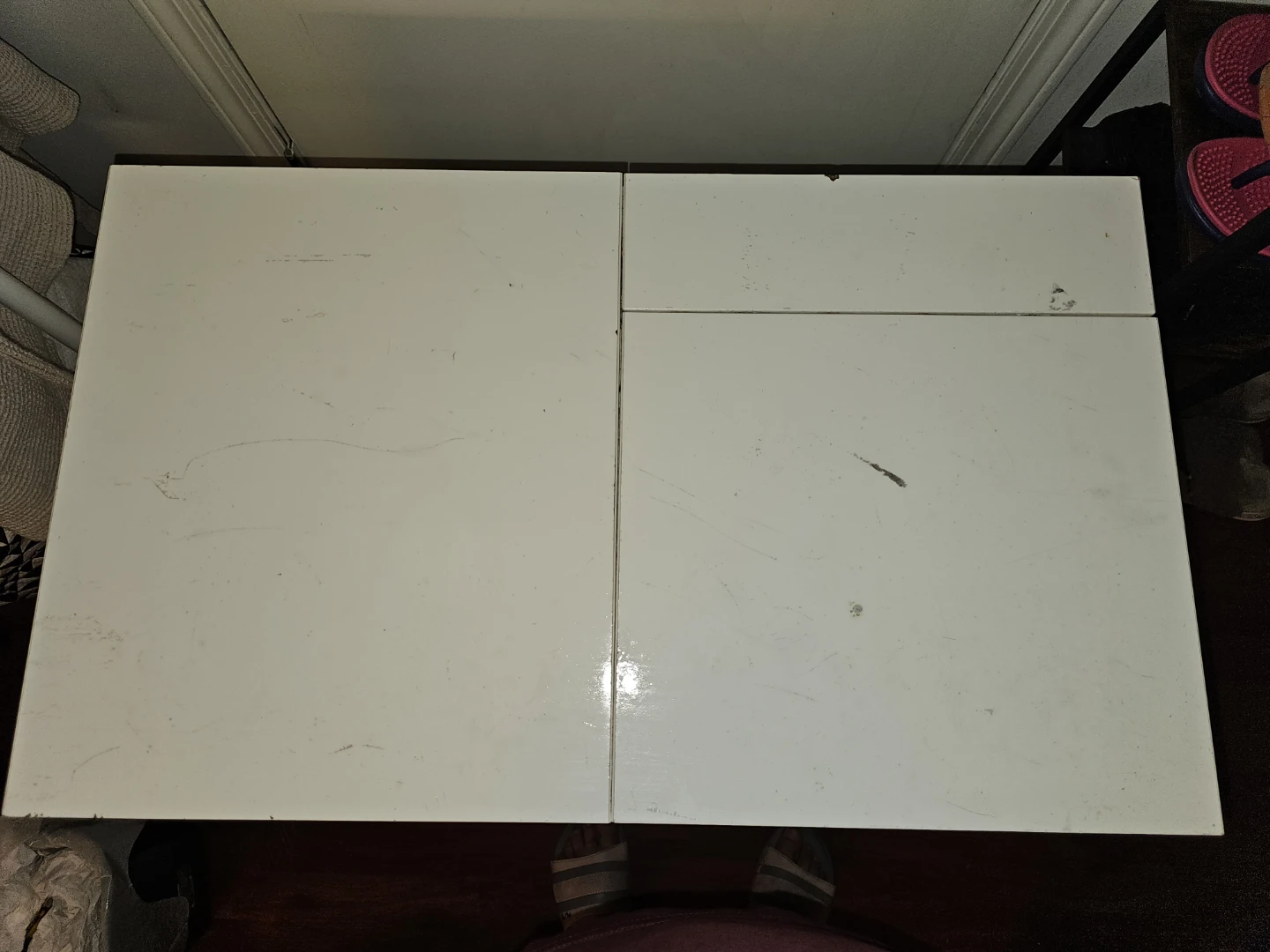 White Vanity Makeup Table with Mirror