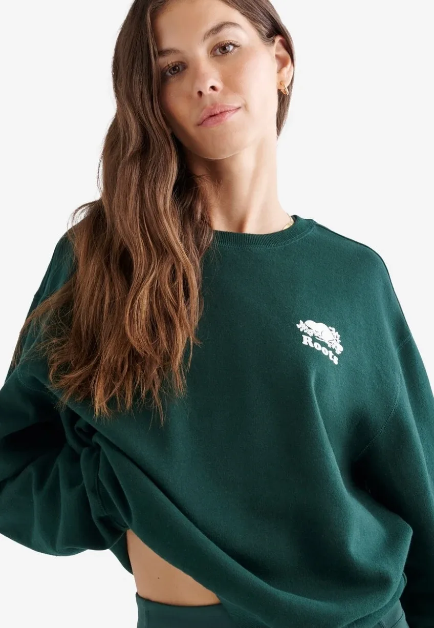 Roots Original Crew Sweatshirt - Forest Green
