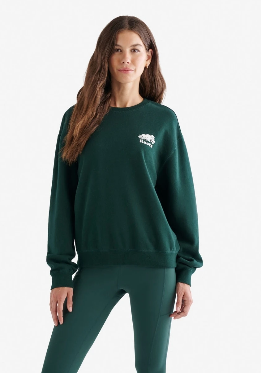 Roots Original Crew Sweatshirt - Forest Green - photo 2