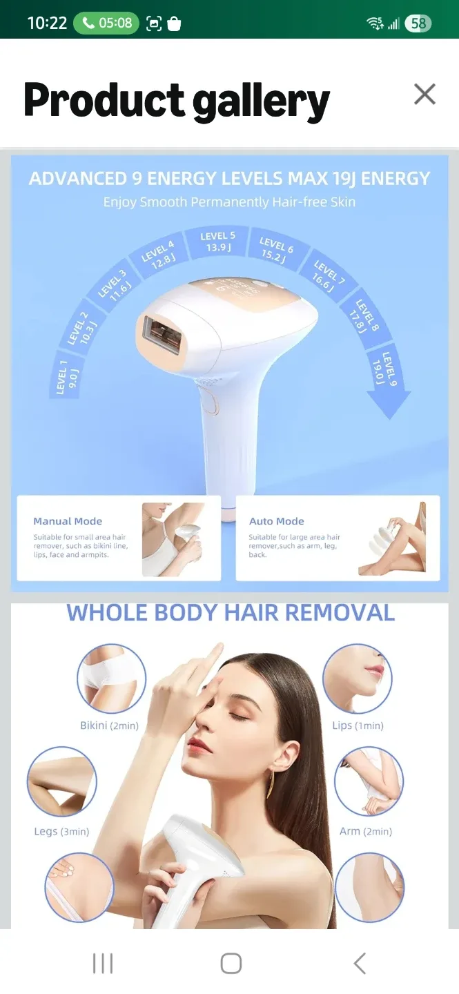 Hair Removal Device image indicator(5)