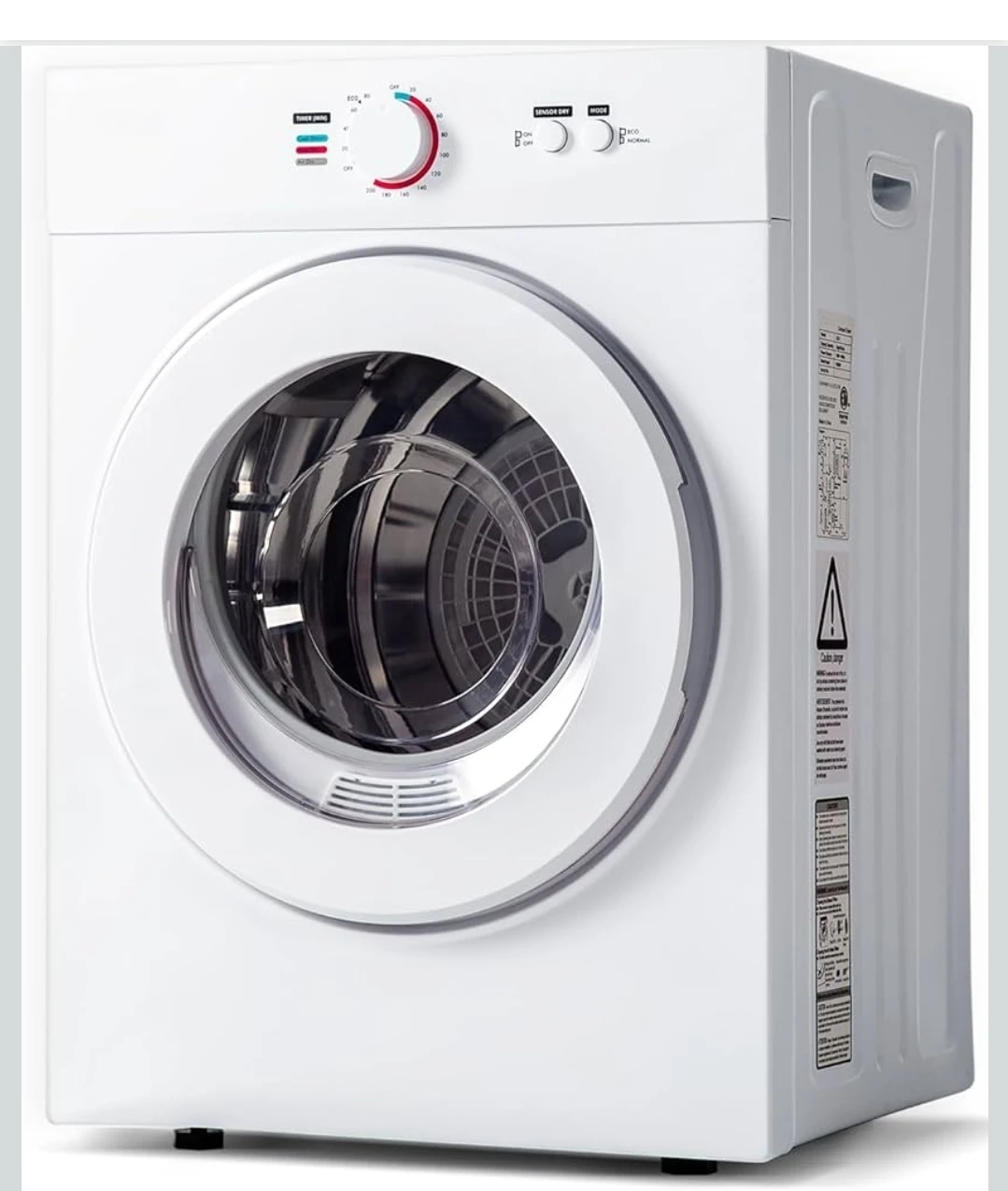 White Clothes Dryer - Compact Size