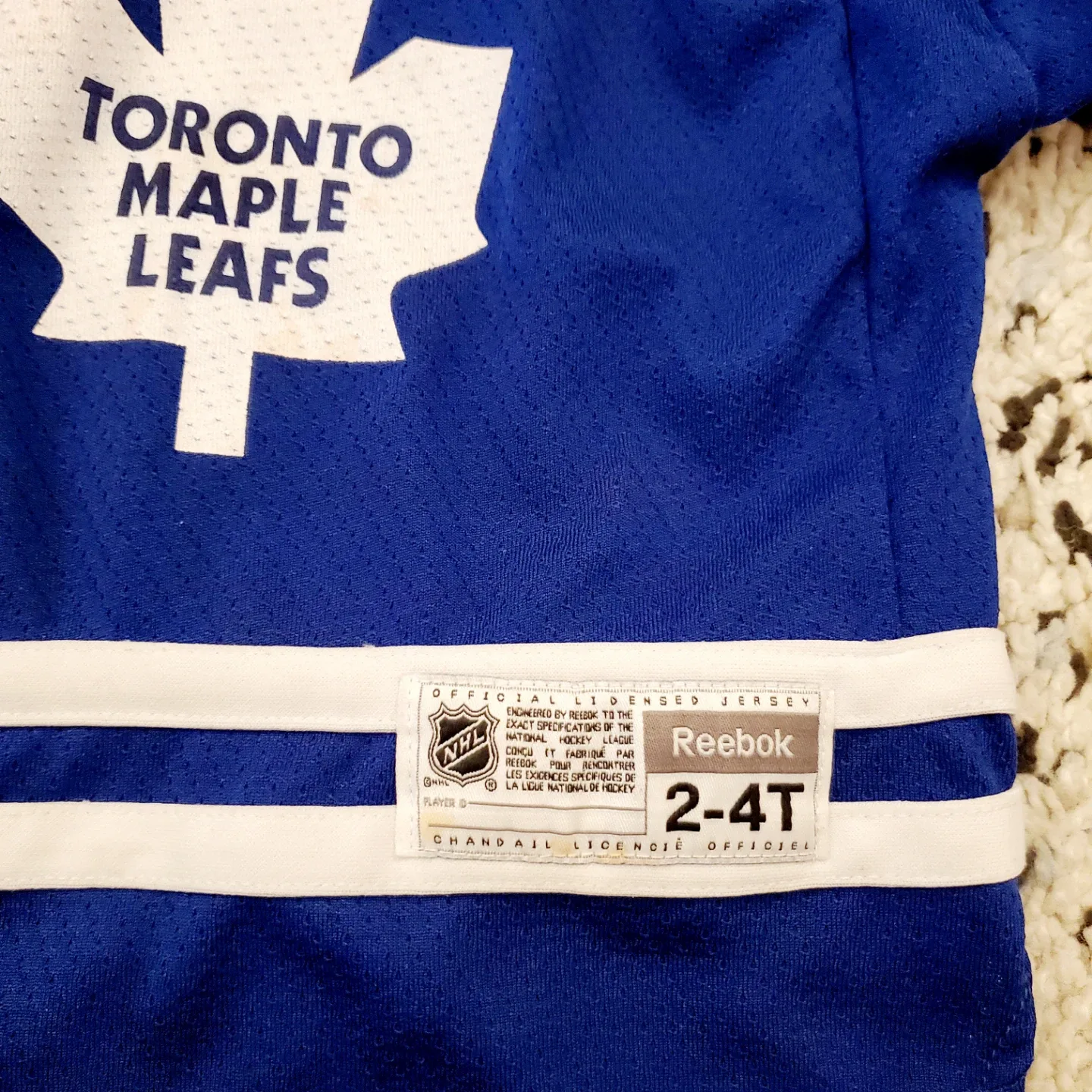 NHL Toronto Maple Leafs Jersey - Size 2-4T  #Cleanout image indicator(3)