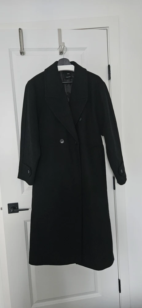 MNG Black Wool Blend Coat - Size M #Cleanout