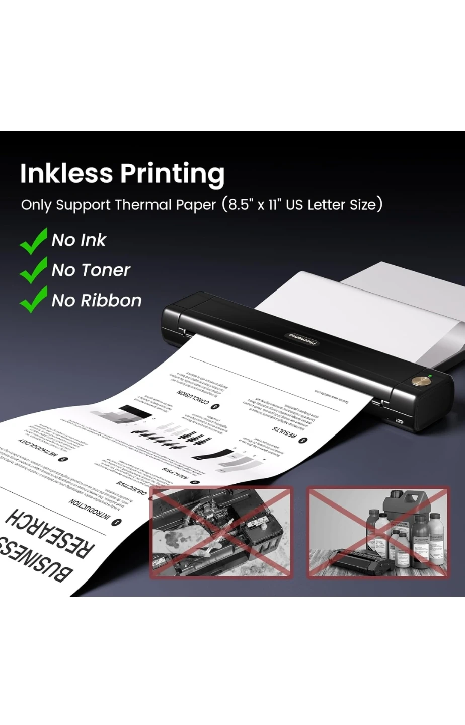 Phomemo M08F Portable Travel Printer - Inkless - photo 4