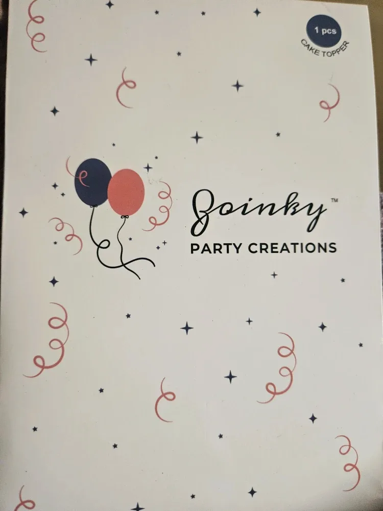 New Goinky Numbers Cake Topper - Forty, Gold