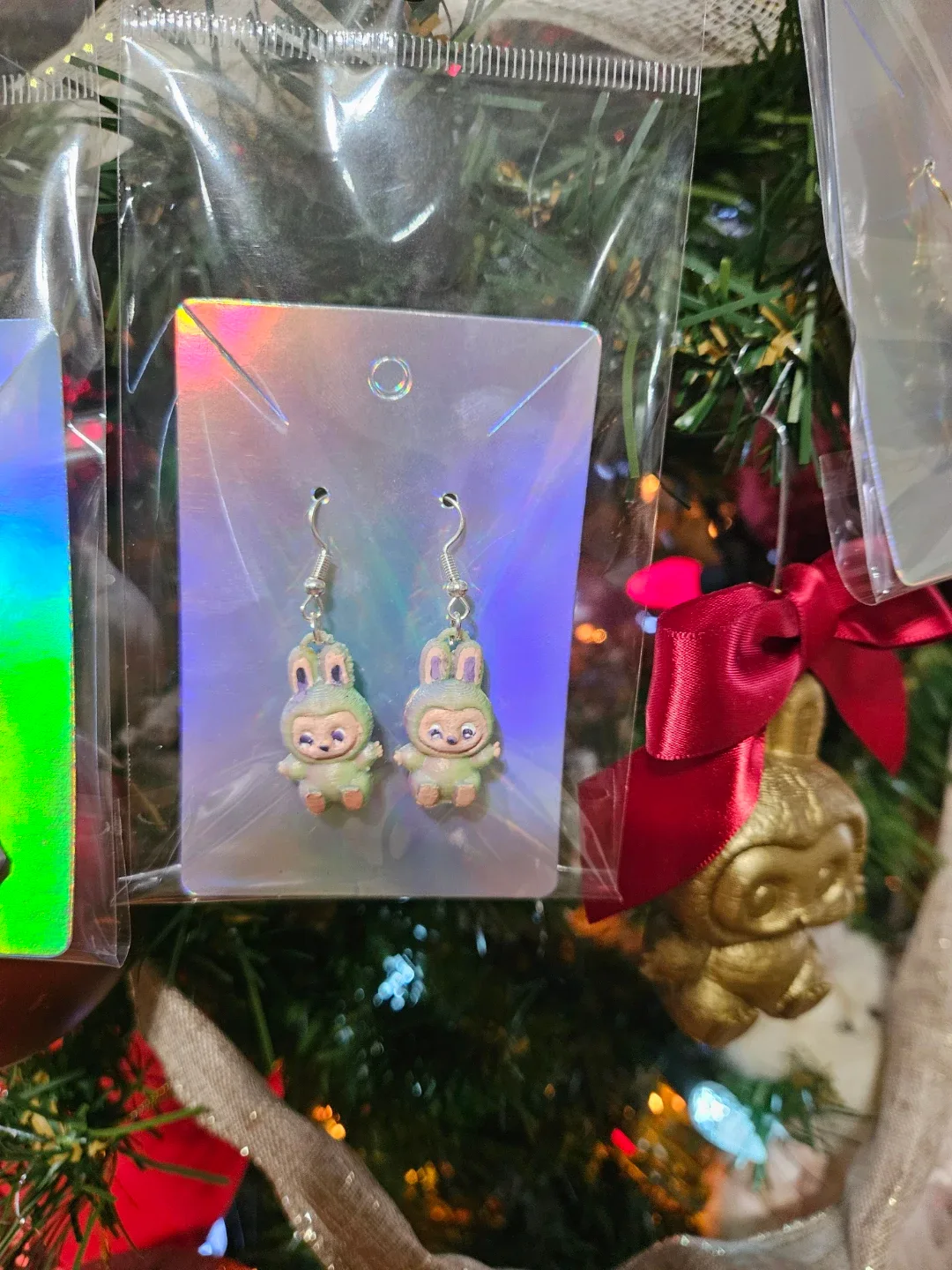 Labubu inspired novelty earrings image indicator(2)