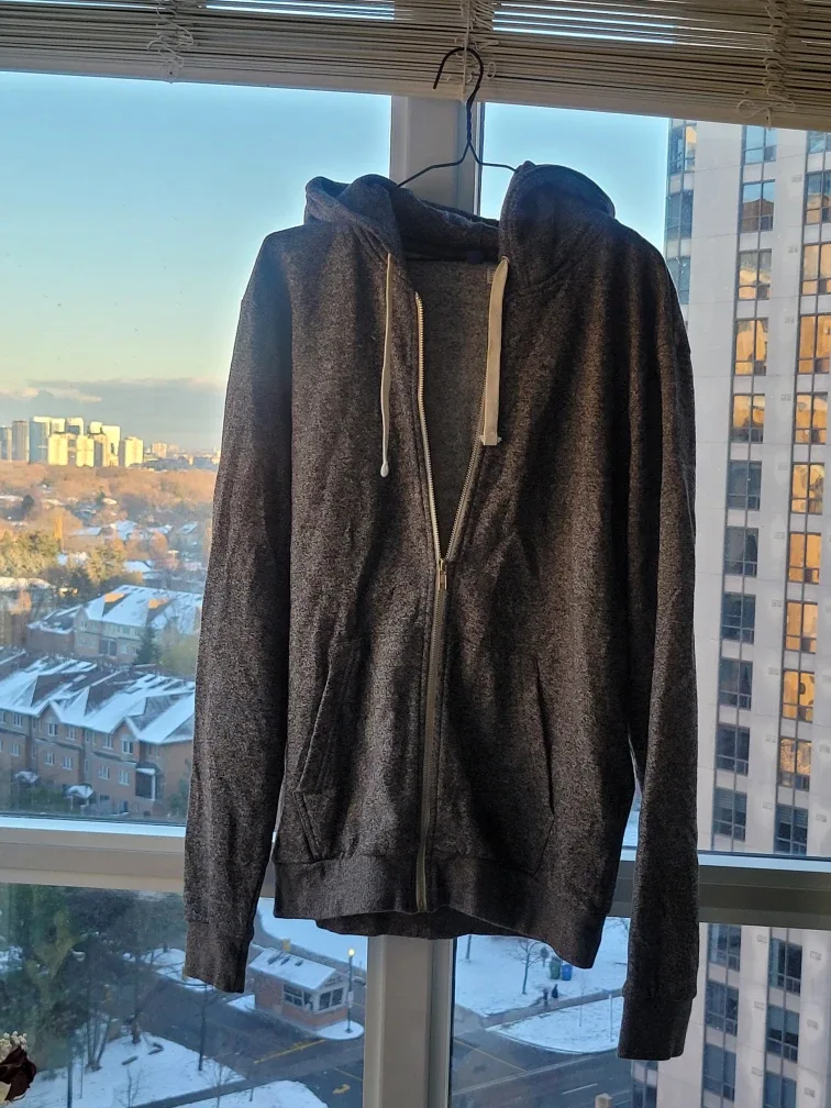 H&M Divided Grey Zip-Up Hoodie - Size M image indicator(3)