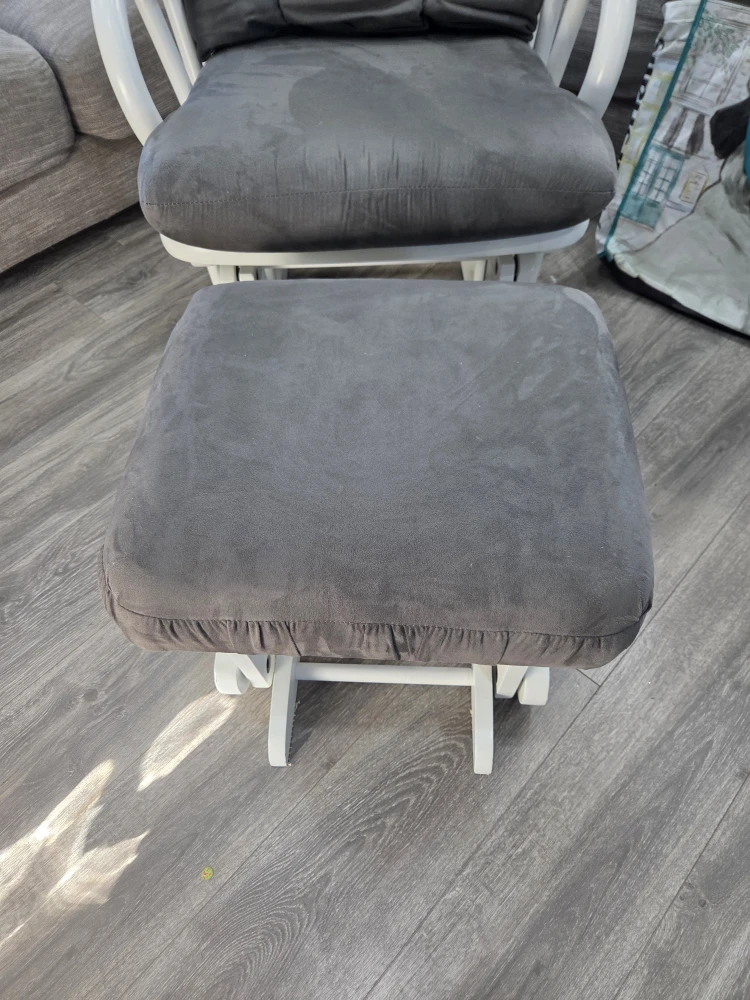 Storkcraft Tuscany Glider and Ottoman - Gray - photo 2