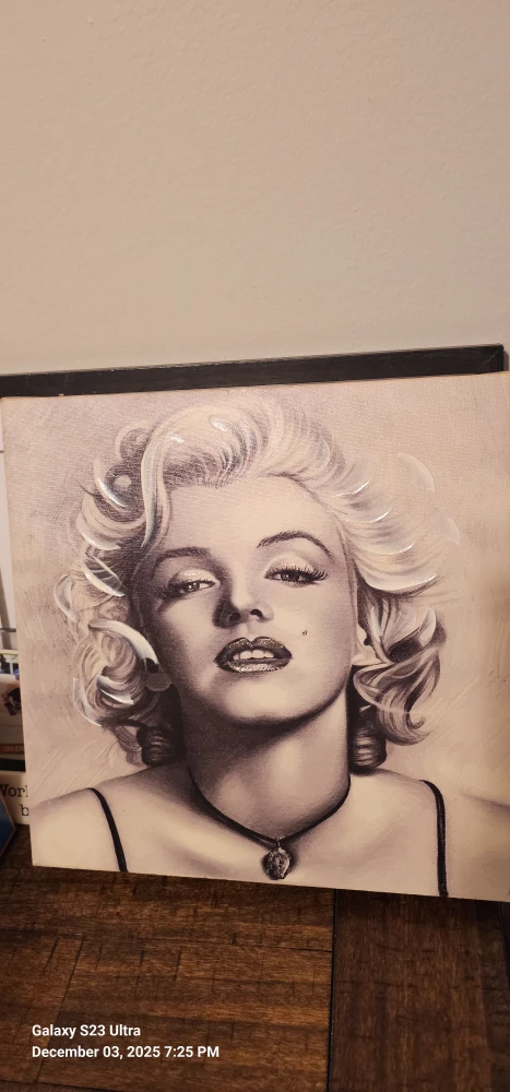 Marilyn Monroe Style Paintings 12x12inch - photo 3