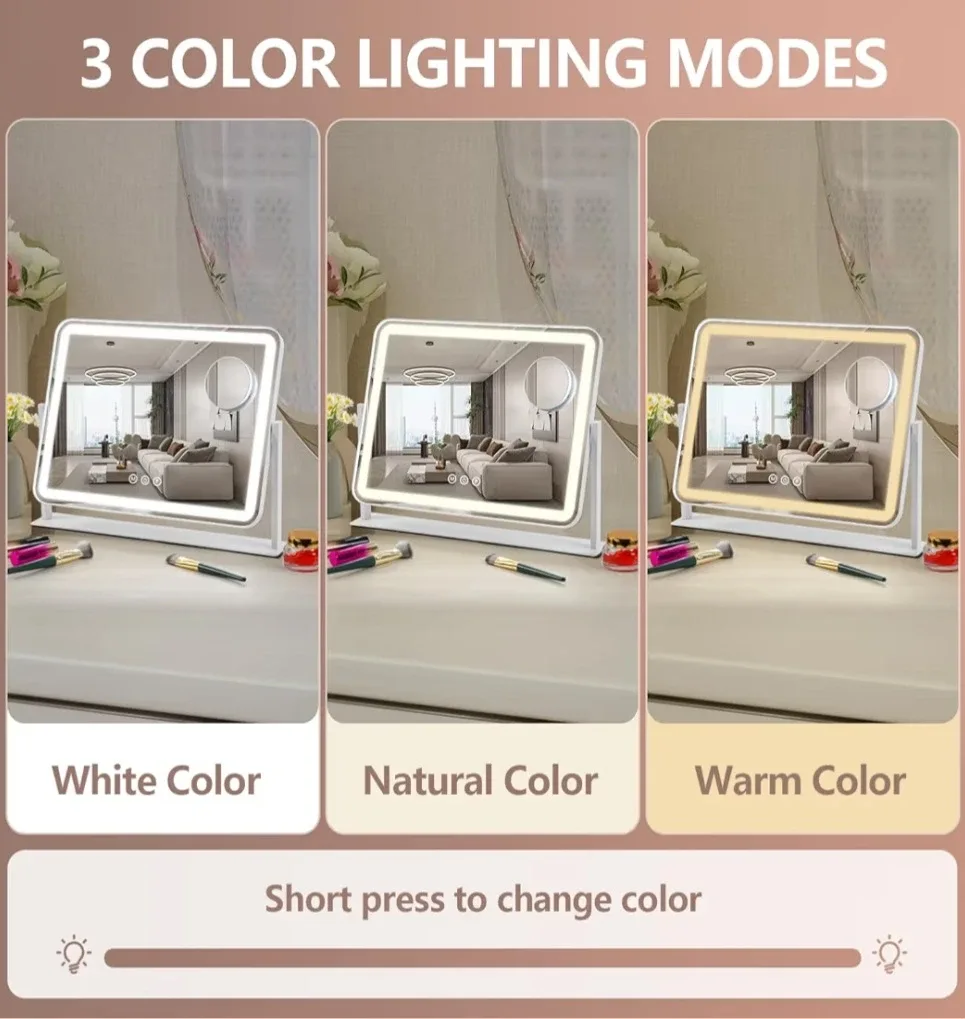 Vanity Mirror with Lights 5X Magnification Spot Mirror(NEW) image indicator(3)