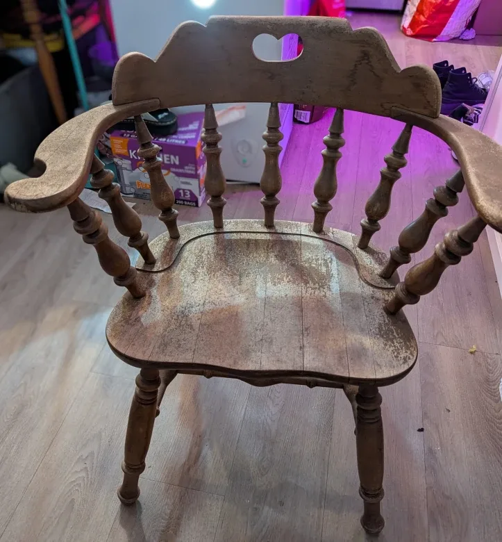 Vintage Spindle Armchair - solid oak, Unique Design