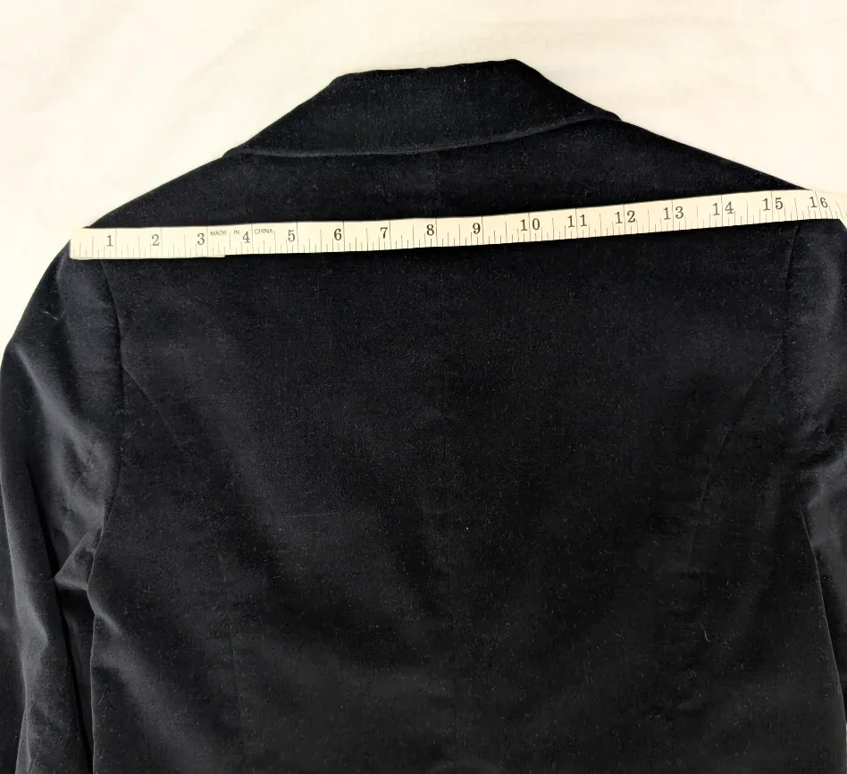 PURE by Alfred Sung Black Velvet Blazer Size S #cleanout image indicator(3)