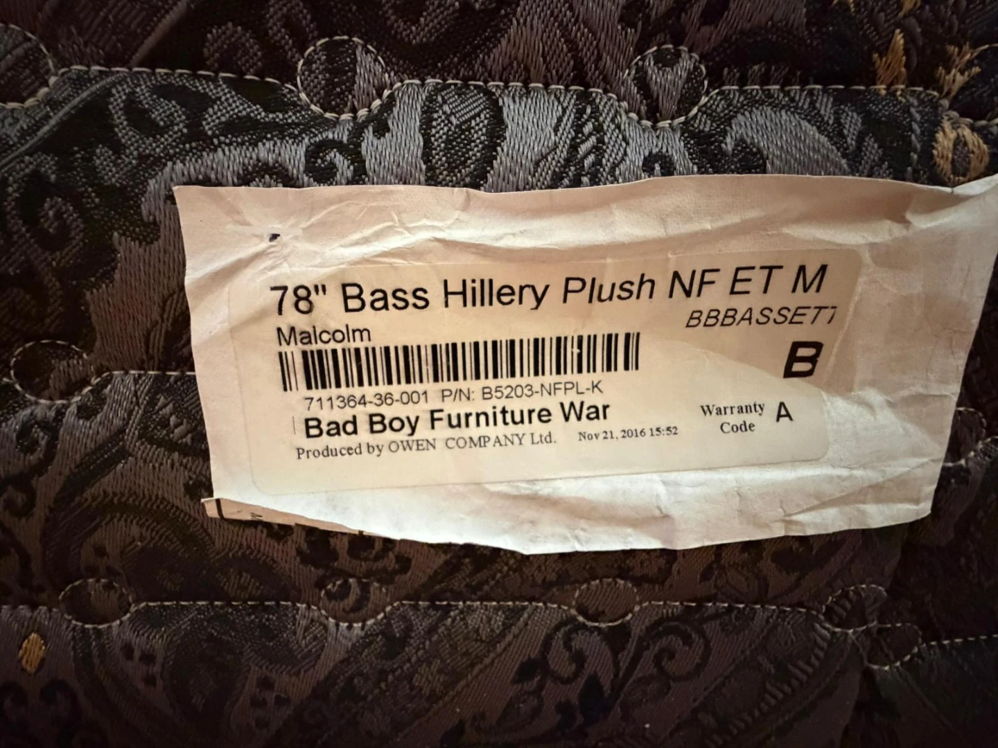 Bassett Hillary Firm Euro Top King Mattress - photo 5