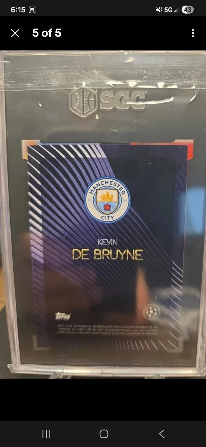 Kevin De Bruyne Topps On Demand Purple 9/25 SGC 9.5 - photo 4