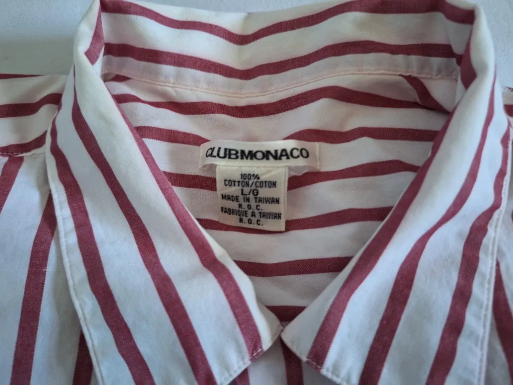#Cleanout Club Monaco Striped Shirt - Size L image indicator(2)